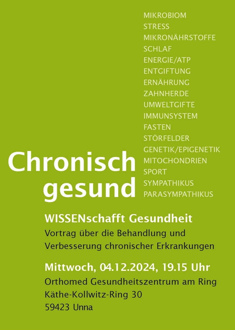 chronisch gesund WISSENschafft Gesundheit